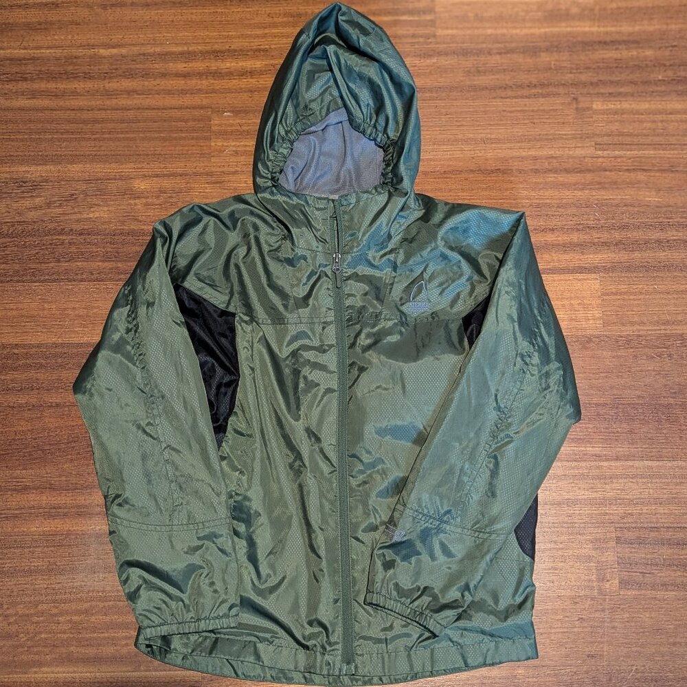 SIERRA DESIGNS BOY'S ACCELERATOR JACKET-SIZE L-GREEN-EXCELLENT CONDITION